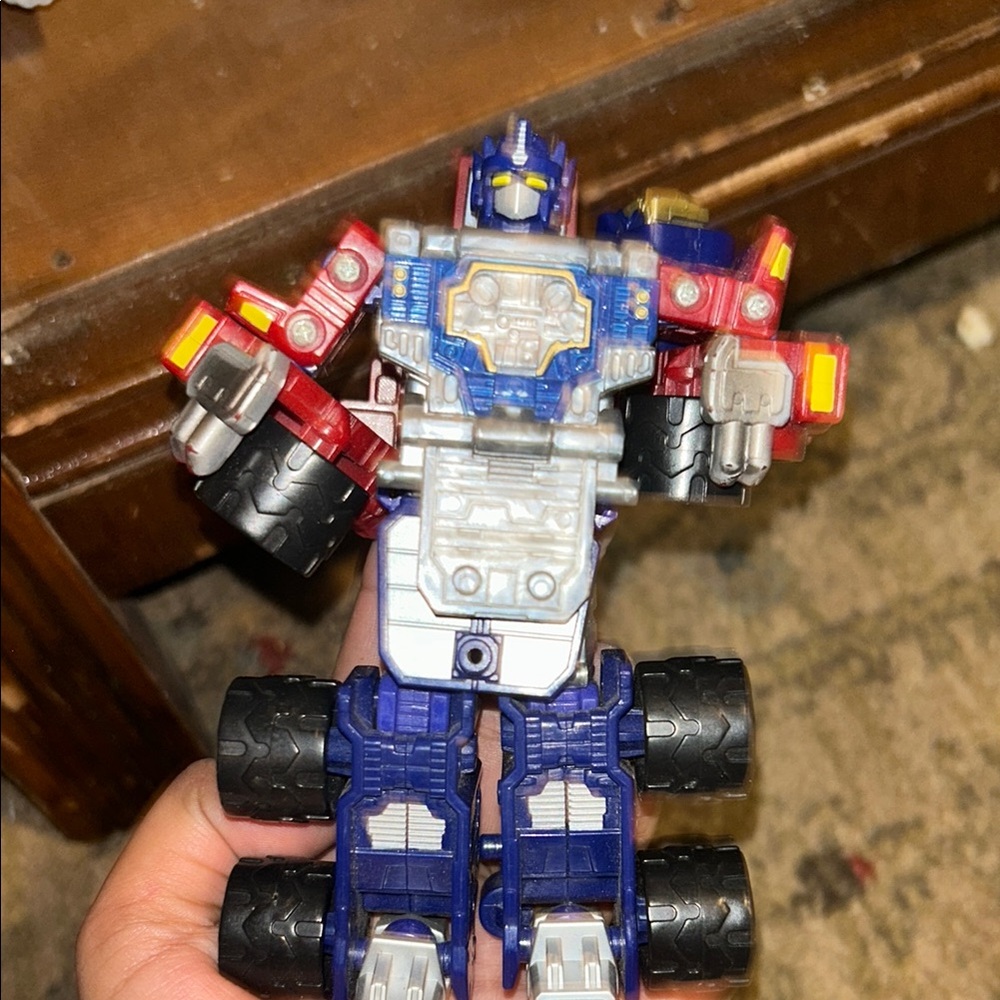 Transforming Robot Toy - Red, Blue, Silver